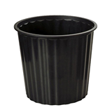 Plastic Rubbish Bin Round 300mm Black